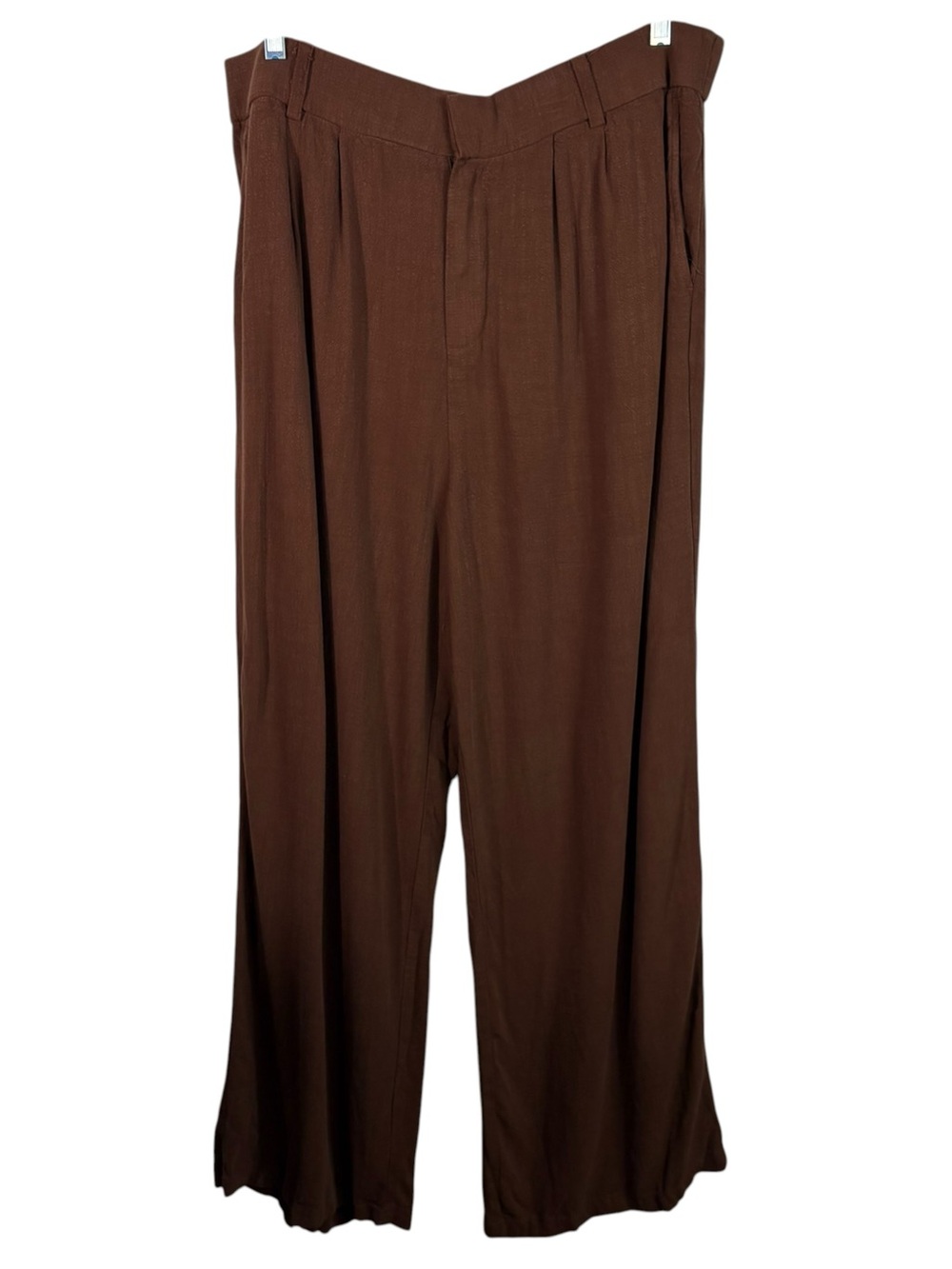 Torrid Linen Blend Wide Leg Relaxed Fit Trouser Pants Plus Size 18R 18 Career